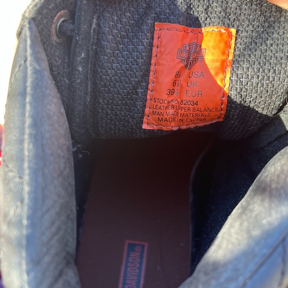 NWOB Vintage 90s Harley-Davidson Lace Up Boots 🖤🧡 - Picture 8 of 8